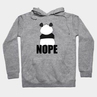 Nope Mood Funny Panda Hoodie